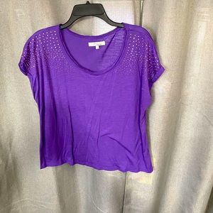 Ellen Tracy scoop top neck top